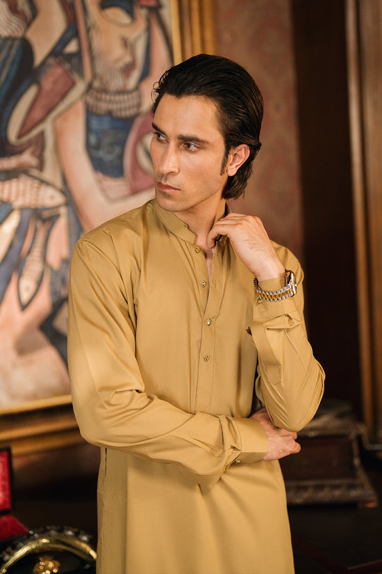 Honey Gold Shalwar Kameez