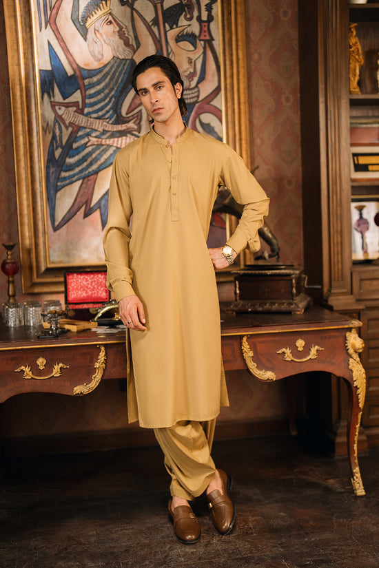 Honey Gold Shalwar Kameez