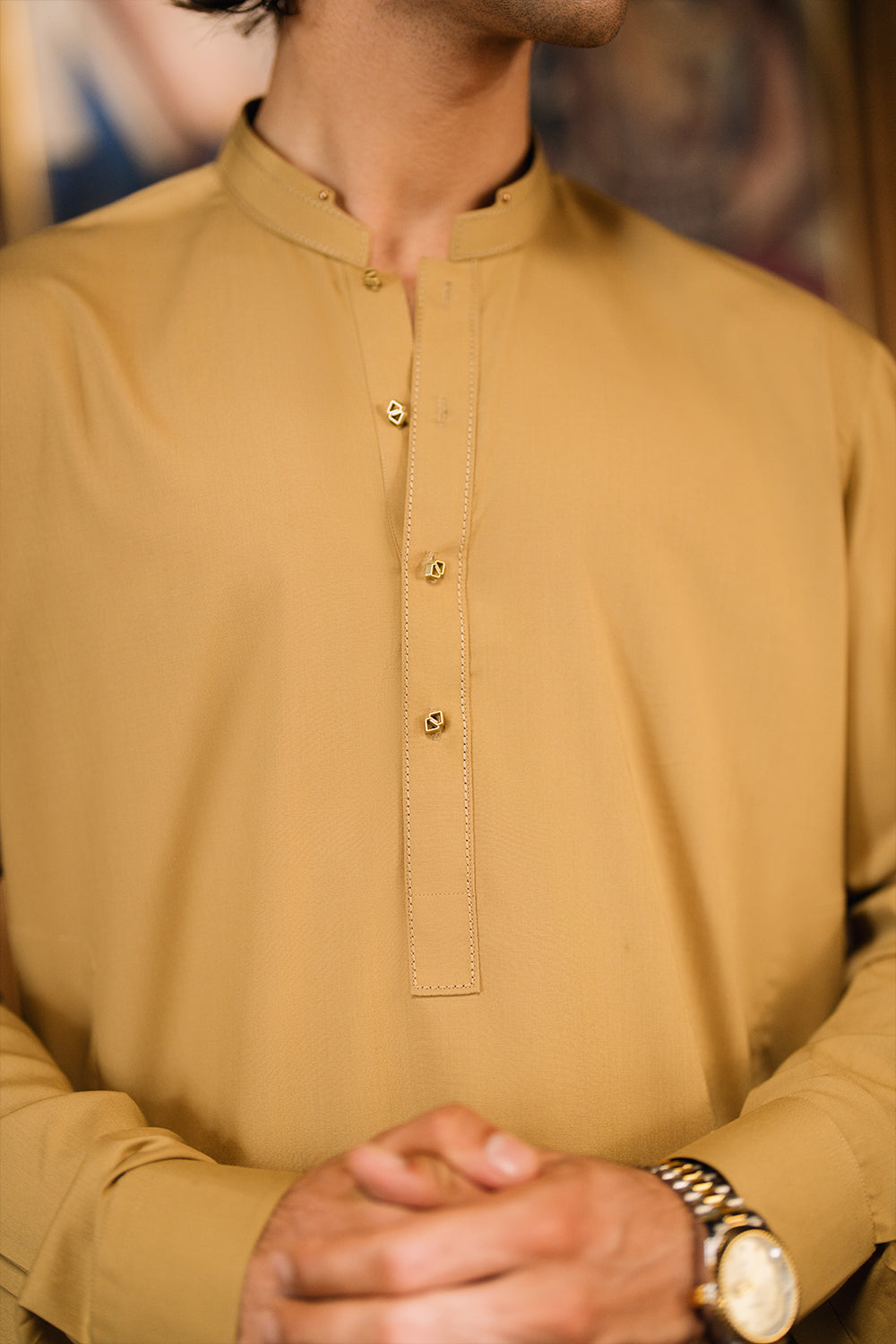 Honey Gold Shalwar Kameez