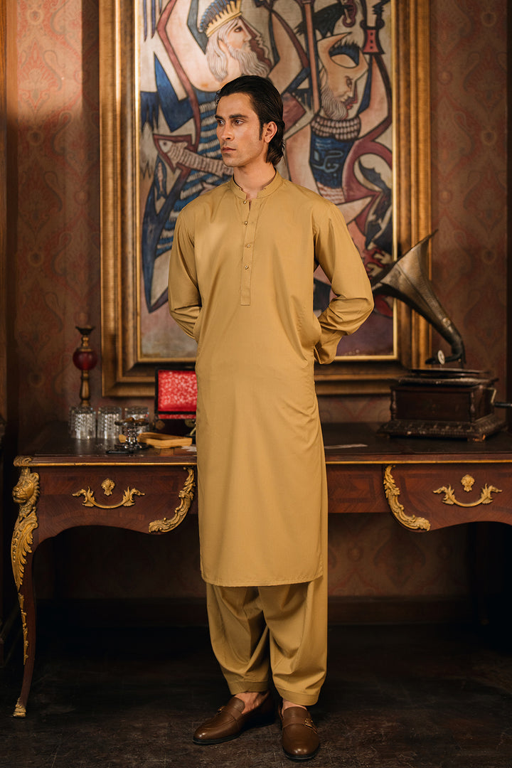 Honey Gold Shalwar Kameez