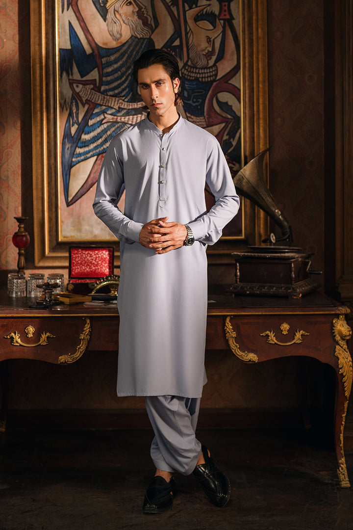 Ice Blue Shalwar Kameez