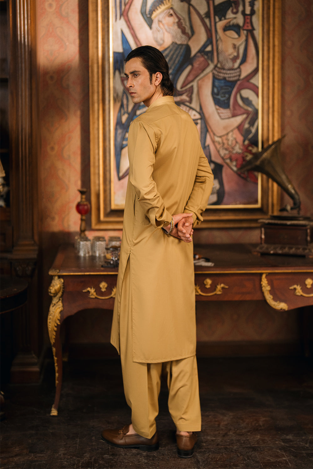 Honey Gold Shalwar Kameez