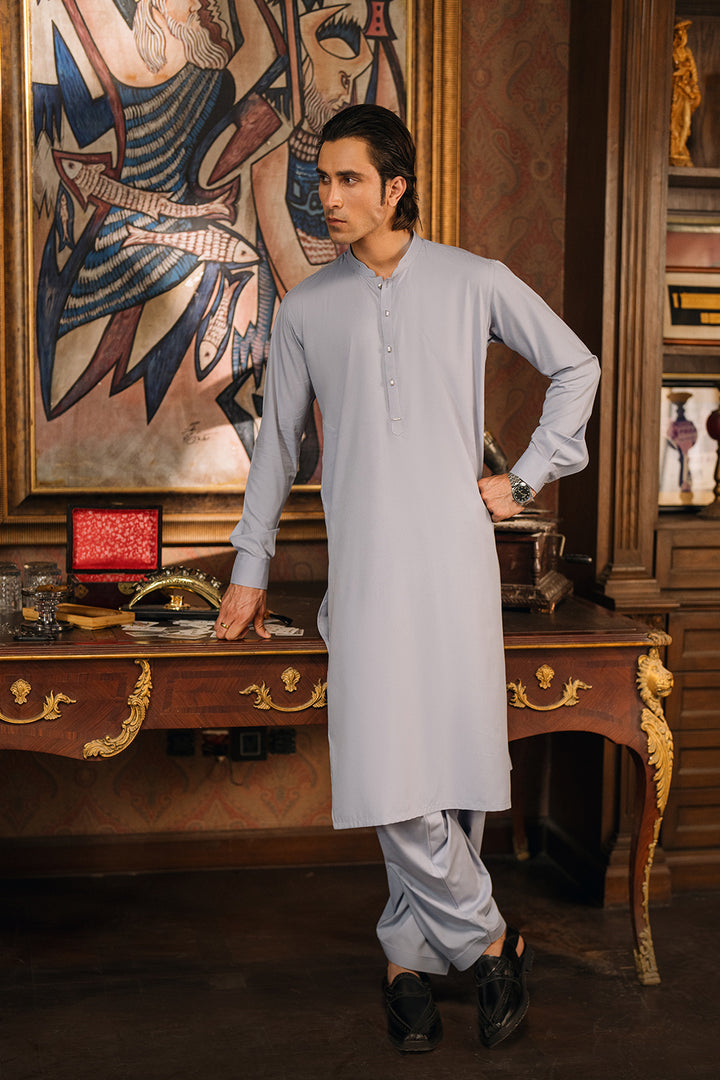 Ice Blue Shalwar Kameez